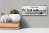 Blechschild Spruch 27x10cm if you want best seat move Cat Produktbild-Vorschau 4
