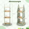 COSTWAY Kinderbücherregal 360° drehbar, Kinder Produktbild-Vorschau 3
