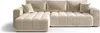 A beige sectional sofa with plush cushions and a tufted seat. Produktbild-Vorschau