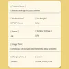 A product information card detailing the specifications of a mini desktop vacuum cleaner. Produktbild-Vorschau