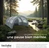 Tente tunnel Roskilde pour 6 personnes - gris clair/gris Voir les images du produit 5