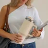 Thermobecher mit Strohhalm Edelstahl 1,18 Liter Beige Produktbild-Vorschau 3