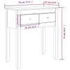 Tavolo consolle 70x35x75 cm in legno di pino massiccio Anteprima dell’immagine prodotto 7