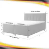 Boxspringbett Doppelbett DANTE   120x200cm Bett mit Produktbild-Vorschau 6