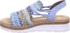 Rieker Damen Sandalette Blau/Bunt Voir les images du produit 31