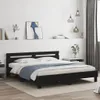 Giroletto con testiera e illuminazione a LED nero 160x200 Anteprima dell’immagine prodotto 2
