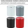 Four different colored trash cans are displayed in a grid. Produktbild-Vorschau