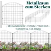 Zaun Gartenzaun Steckzaun Teichzaun für Garten Teich 18 Produktbild-Vorschau 2