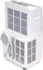 A white portable air conditioner is shown from a diagonal rear-left perspective. Produktbild-Vorschau