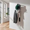 Porte-manteau mural HAKU, chrome et noir - métal, L/H/P : 4 Voir les images du produit 3