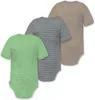normani 3er Set Unisex Baby Merino Kurzarm-Strampler Produktbild-Vorschau 2