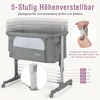 GOPLUS 3 in 1 Babywiege, tragbares Beistellbett mit Produktbild-Vorschau 3