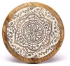 Odkládací stolek Mandala Print Mango Wood - 30x30x31 cm Náhled obrázku produktu 2