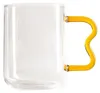 HOMLA ZIGRA Glas mit gewelltem gelben Stiel 0,4 l Produktbild-Vorschau 4