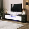 MODFU Lowboard TV-Schrank mit LED-Beleuchtung, Lange 200cm Produktbild-Vorschau 4