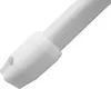 Close-up view of the end of a white, extendable curtain rod. Produktbild-Vorschau