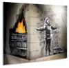 Giallobus - Il bambino e la neve - Banksy - 100L x 70l cm - Anteprima dell’immagine prodotto 2