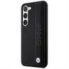 A black BMW branded phone case is shown against a white background. Produktbild-Vorschau