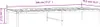 A line drawing of a bed frame with dimensions indicated. Produktbild-Vorschau