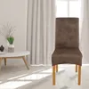 Sametové elastické potahy na židle do jídelny, sada 4 kusů, Náhled obrázku produktu 4