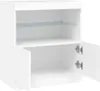 vidaXL Sideboard avec lampes LED blanc 60x37x67 cm Voir les images du produit 7