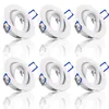 6 x Flexibler LED Einbaustrahler HMZ-5103-WH Rund Weiß - Produktbild-Vorschau 5