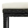 The Living Store 5-tlg. Gartenbar-Set Schwarz Massivholz Produktbild-Vorschau 10