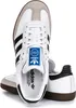 A pair of Adidas Samba OG J sneakers shown from a top-down perspective against a white background. Voir les images du produit