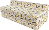A folded mattress or sofa bed with a leaf pattern. Produktbild-Vorschau