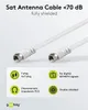 goobay SAT Antennenkabel doppelt geschirmt weiß 10 m Náhled obrázku produktu 4