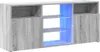 vidaXL TV skrinka s LED osvetlením Sonoma sivá 120x30x50 cm Náhľad obrázku produktu 3