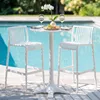 Lot de 2 tabourets de bar d'extérieur, empilables, en Voir les images du produit 2
