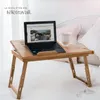Table de lit 55 x 35 x 26 cm, double ventilateur - marron Voir les images du produit 9