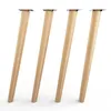 4x sossai Holzfüße rund - schräge Ausführung 45cm Buche Produktbild-Vorschau 2