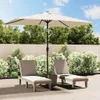 vidaXL Ombrellone 200x300 cm rettangolare bianco sabbia Anteprima dell’immagine prodotto 2