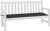 vidaXL Gartenbank-Auflage Schwarz 150x50x3 cm Oxford-Gewebe Produktbild-Vorschau 3