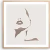 Gerahmtes Poster - Rahmen in heller Eiche - Boho Frau Mund Produktbild-Vorschau 1