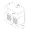 An isometric diagram of a cabinet with dimensions indicated by lines and numbers. Náhled obrázku produktu