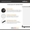 walimex pro Pannello Roll-up Sfondo 155x200cm bianco Anteprima dell’immagine prodotto 3