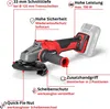Smerigliatrice angolare a batteria Einhell AXXIO 18/125 Q Anteprima dell’immagine prodotto 16