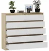 Komoda 160 cm 10 zásuvek skříňka FRAMIRE R-160-S10 sonoma Náhled obrázku produktu 3