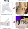 10 Paar Weiße Handschuhe Baumwolle, Größe XL, Stoff Produktbild-Vorschau 5