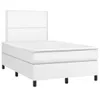 The Living Store Boxspringbett mit Matratze & LED Weiß Produktbild-Vorschau 3