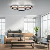 Selltec LED Deckenleuchte Ring Holzdekor mattschwarze Produktbild-Vorschau 3