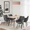 CLIPOP Drehbarer Esszimmerstuhl 4er Set aus Kunstleder, Produktbild-Vorschau 3
