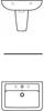 Ideal Standard Waschtisch Eurovit Plus, 650x460x190mm, Weiß Produktbild-Vorschau 3