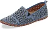 Gemini Damen Slipper Leder Mokassin floral Blumen Cutouts Produktbild-Vorschau 11