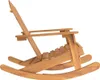 A wooden Adirondack rocking chair shown from the side against a white background. Náhľad obrázku produktu
