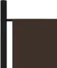 A close-up view of a brown room divider attached to a black pole. Voir les images du produit