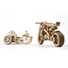 UGEARS 3D-Puzzle Motorrad mit Beiwagen 380 Teile Produktbild-Vorschau 43